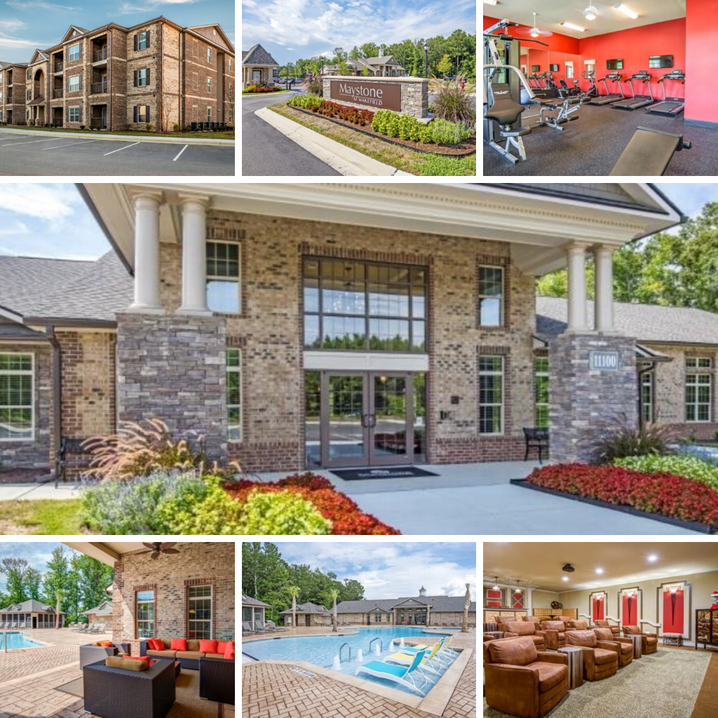 Maystone at Wakefield Apartments building, pool, gym